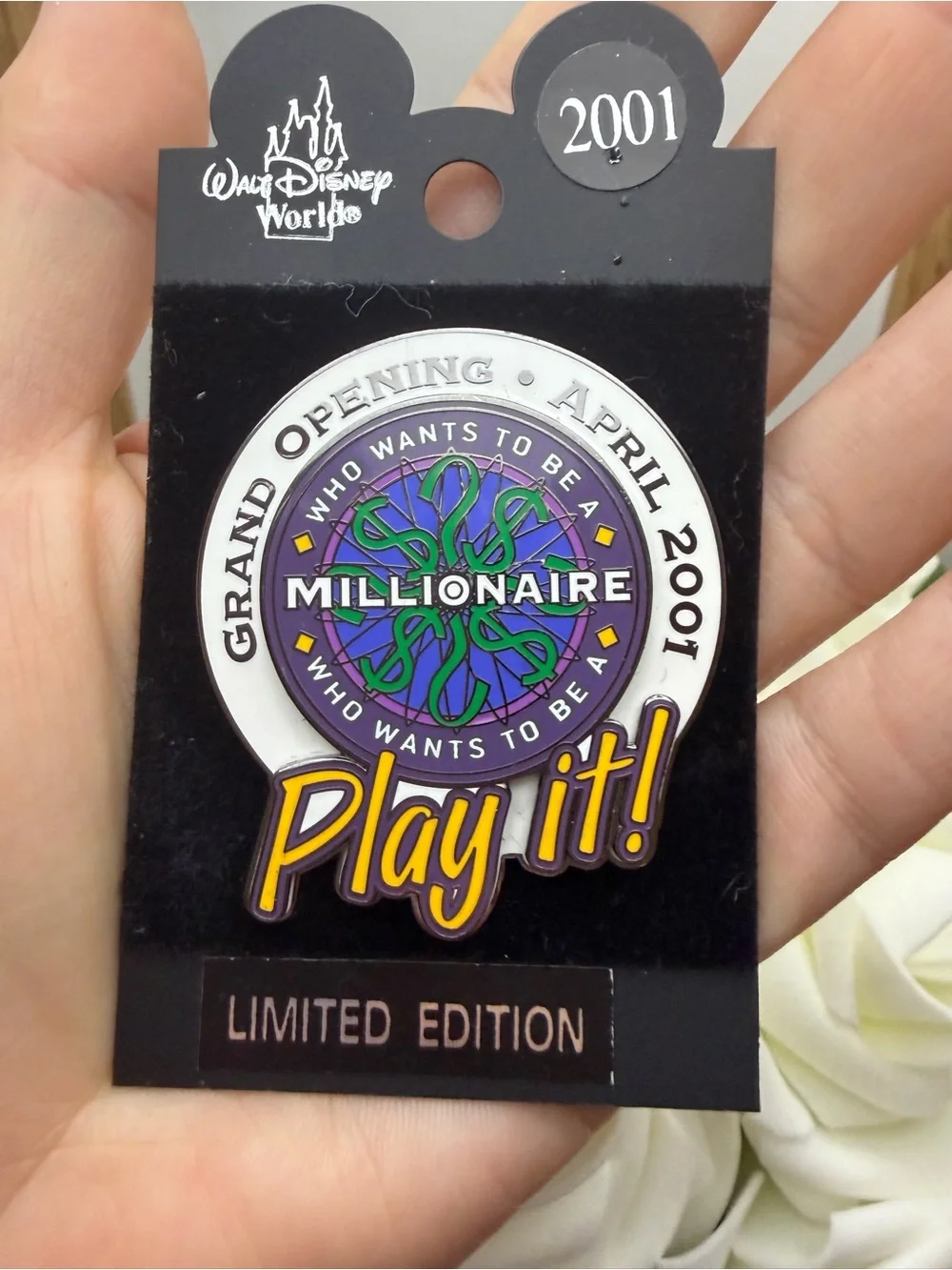 Walt Disney World 'Play It! Millionaire' Limited Edition Pin